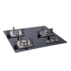 Glen 3 Burner Auto Built in Hob 1063 SQ Double Brass burners
