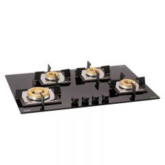 Glen 4 Burner Built-in Glass Hob 1074 SQ IN BB TR FFD (Flame Failure Device) 77 cm