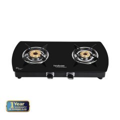 Hindware BRUNO 2B glass cooktop (2 Burners) Gas Stove