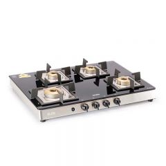 Glen 4 Burner Glass Gas Stove 1048 SQ AI Forged BB FFD (Flame Failure Device)