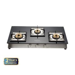 Hindware Lorenzo 3b (3 Burners) Glass Cooktop
