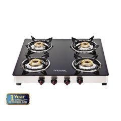 Hindware NEO GL 4B glass cooktop - 4 Burner Gas Stove