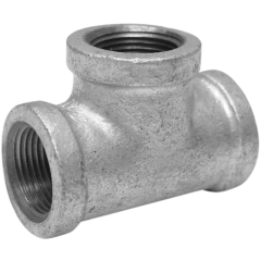 Powder Coated GI Reducing Tee CI-3/4x1/2"