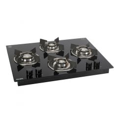 Glen 4 Burner Built-in Glass Hob Top 1065 X RO HT Double Brass 65 cm