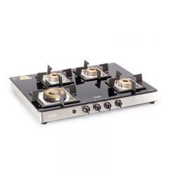 Glen 4 Burner Glass Gas Stove 1048 SQ GT AI FBB TR FFD (Flame Failure Device)