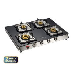 Hindware Lorenzo 4b Ai (4 Burners) Auto Ignition Glass Cooktop